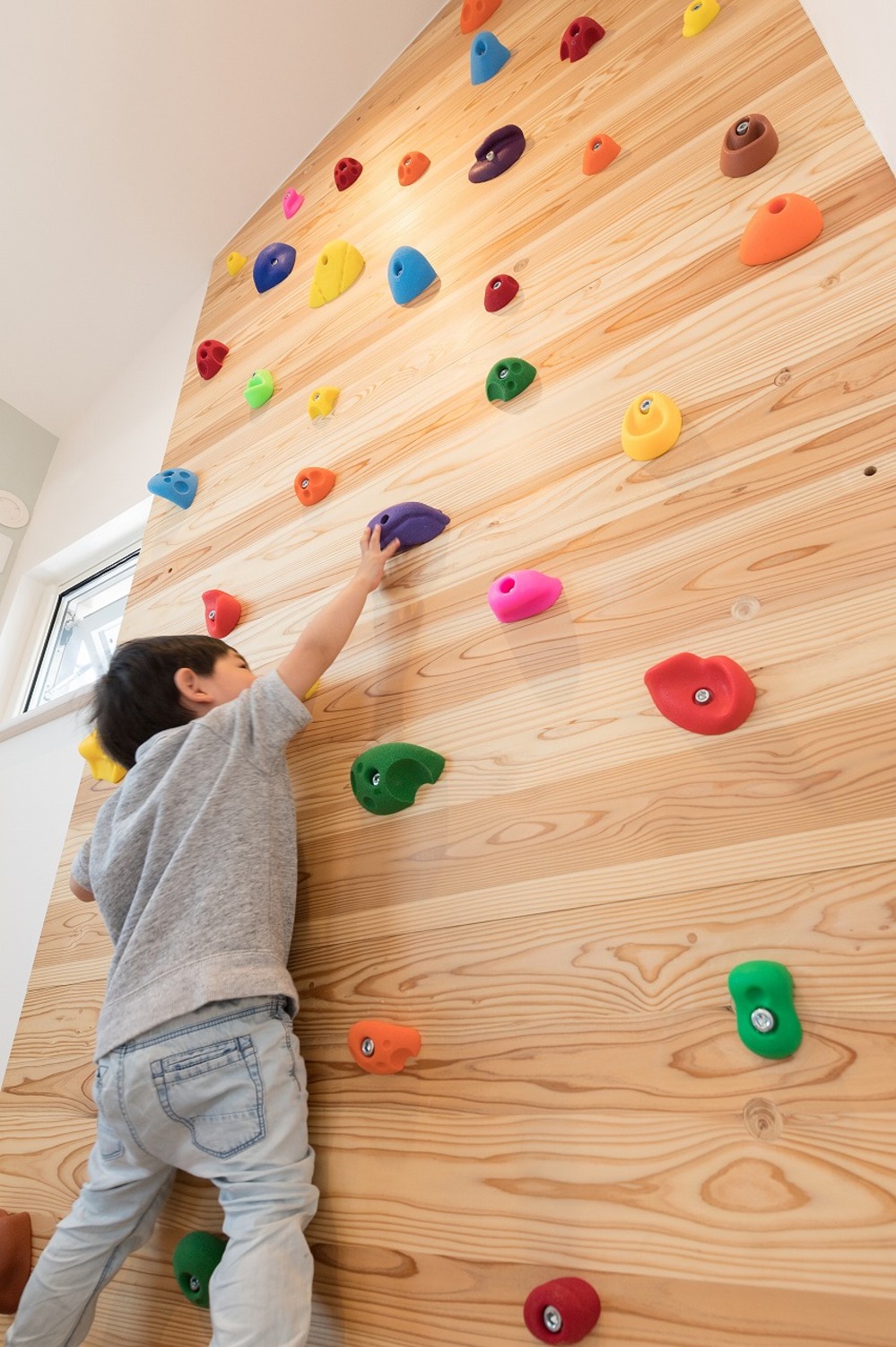 ボルダリングを楽しめる家